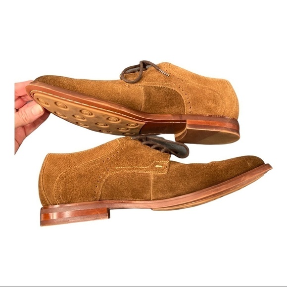 Fairlane mens sz 9 brown suede derby Oxford shoes